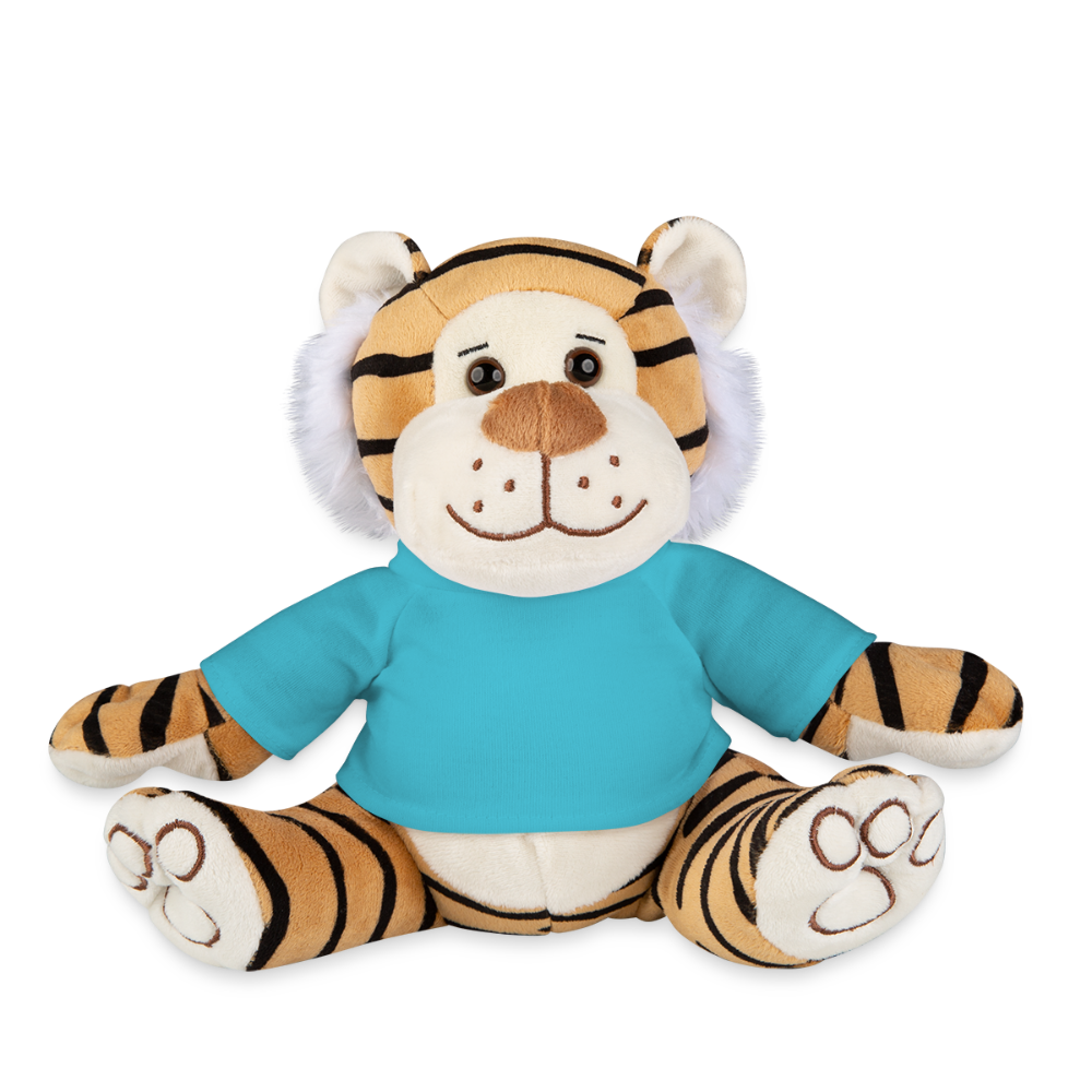 Pluche tijger - atolblauw