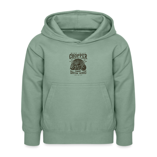 Kinderhoodie - grijsgroen