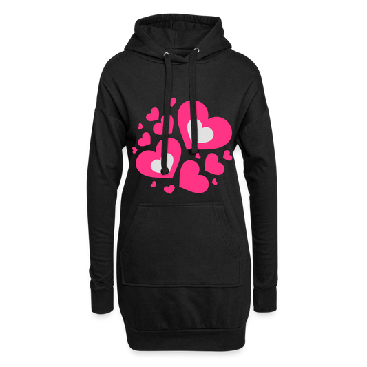 Hoodiejurk - zwart