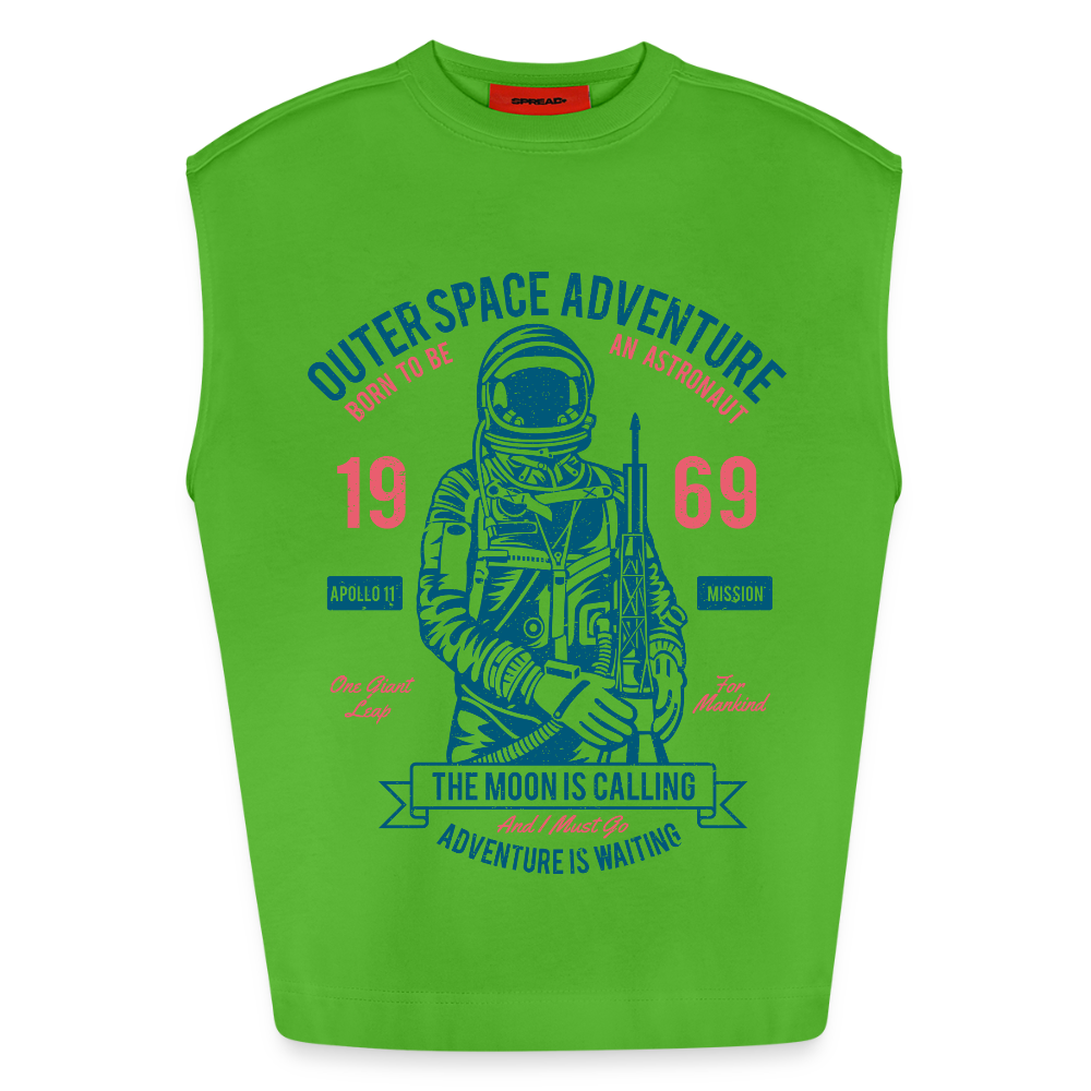 Heavyweight oversized organic tanktop made in EU - Apple Neon