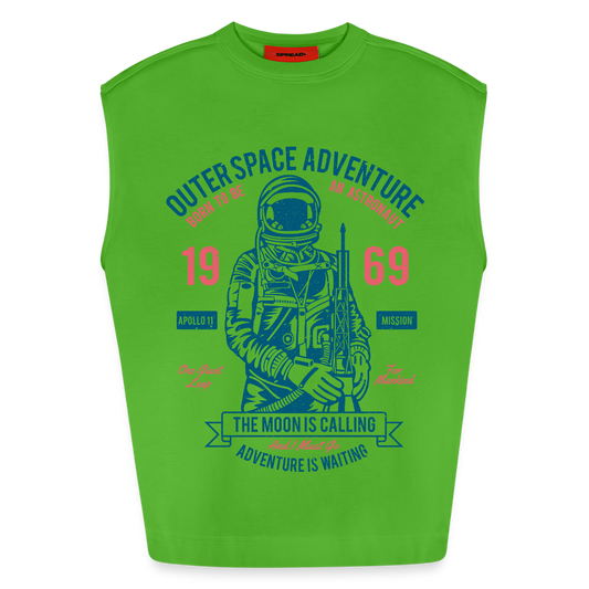 Heavyweight oversized organic tanktop made in EU - Apple Neon