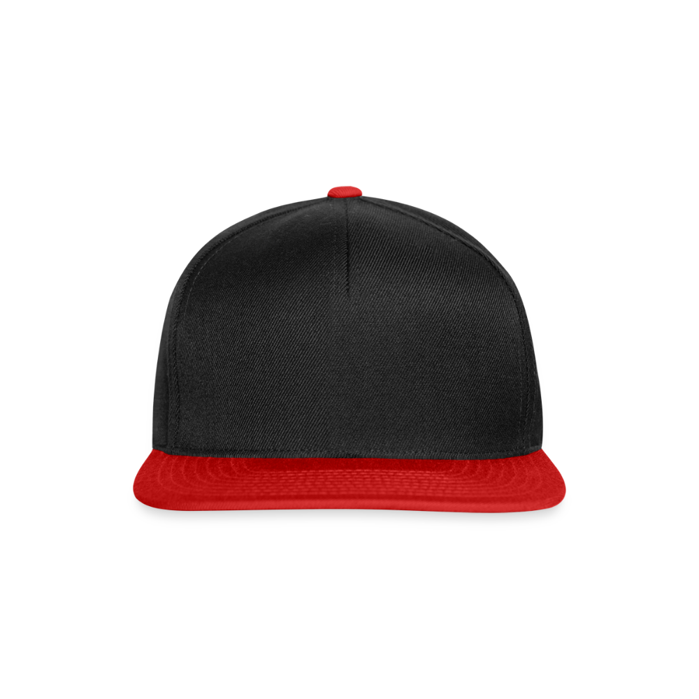 Snapback cap - zwart/rood