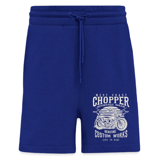 Organic relaxed shorts made in EU - Iconic Blue