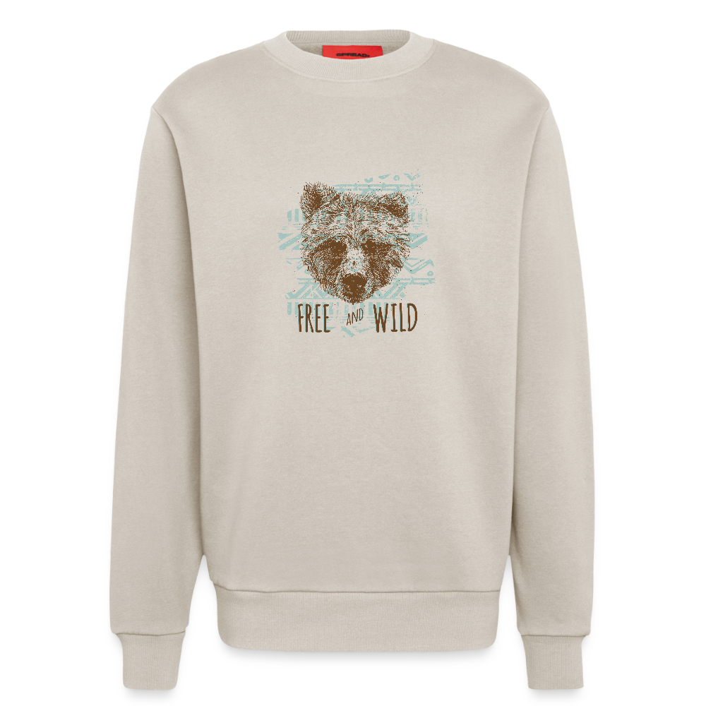 Organic relaxed crewneck made in EU - WARM CLAY