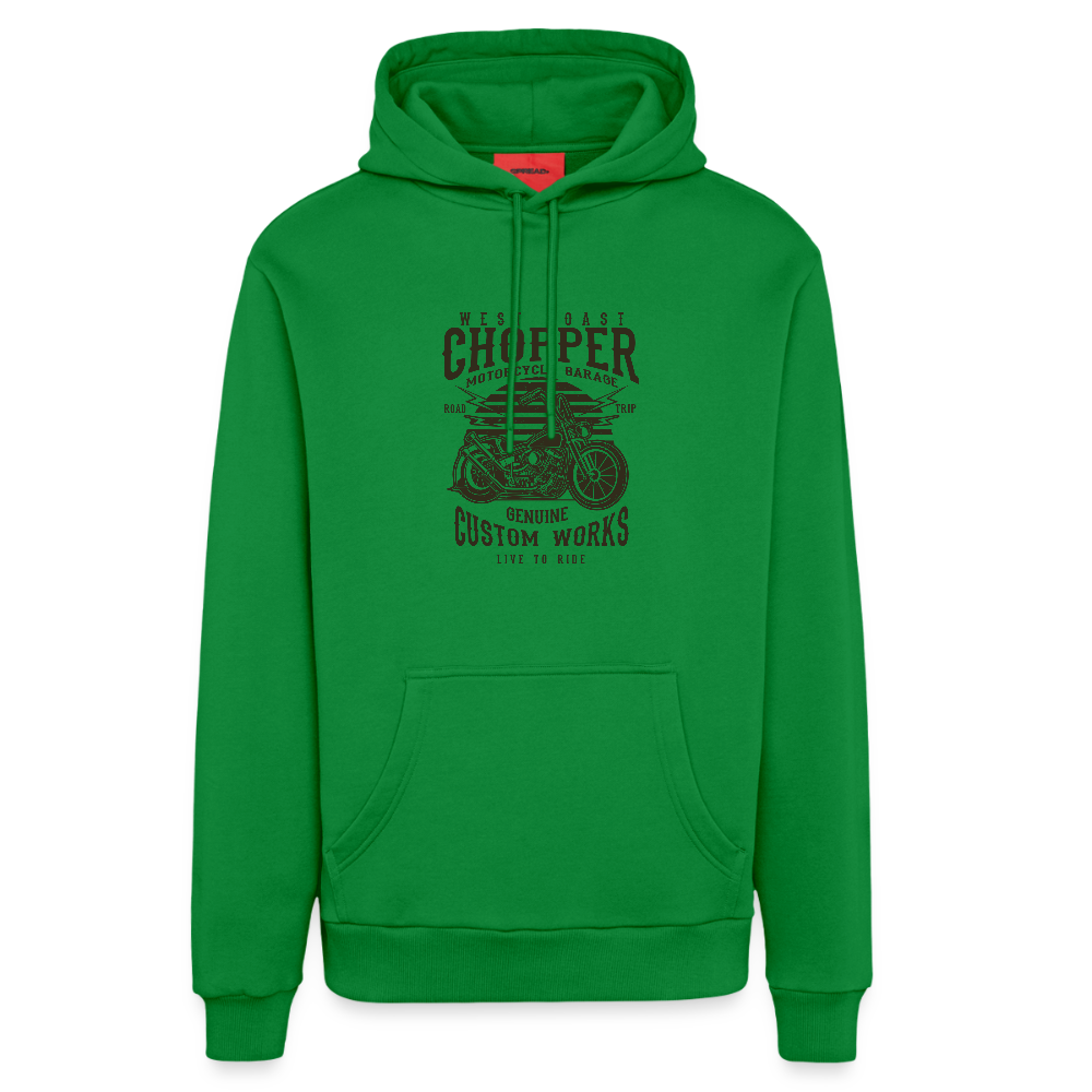 Organic relaxed hoodie made in EU - City Green