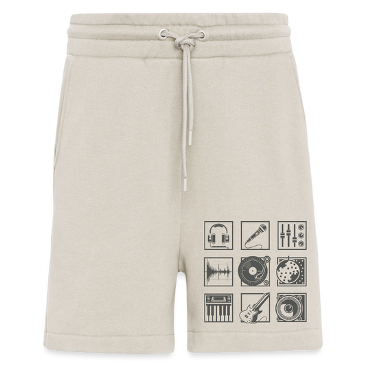 Organic relaxed shorts made in EU - WARM CLAY