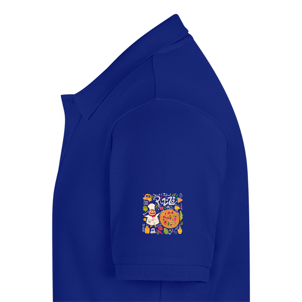 Mannen Premium Bio Poloshirt - koningsblauw