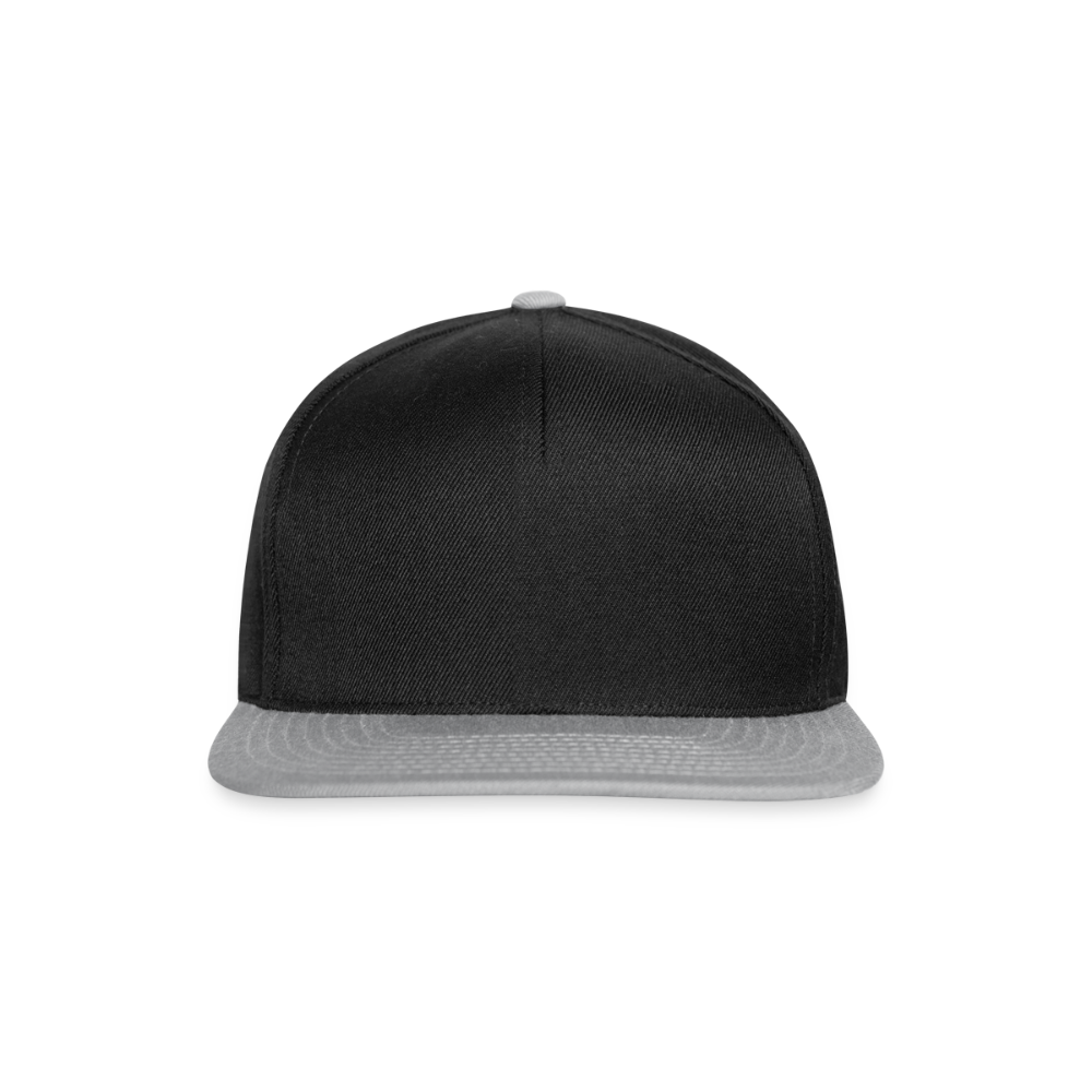 Snapback cap - zwart/grijs