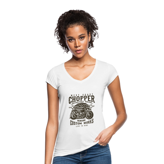Vrouwen Vintage T-shirt - wit