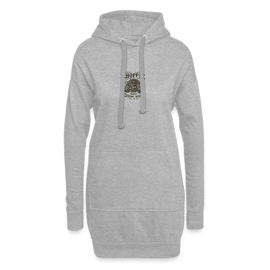Hoodiejurk - grijs gemêleerd