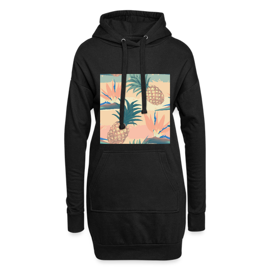 Hoodiejurk - zwart