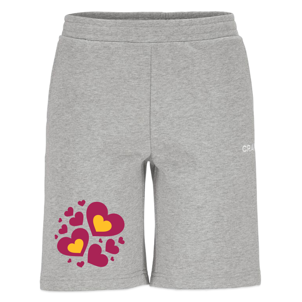 CRAFT Community 2.0 sweatshorts - grijs gemêleerd
