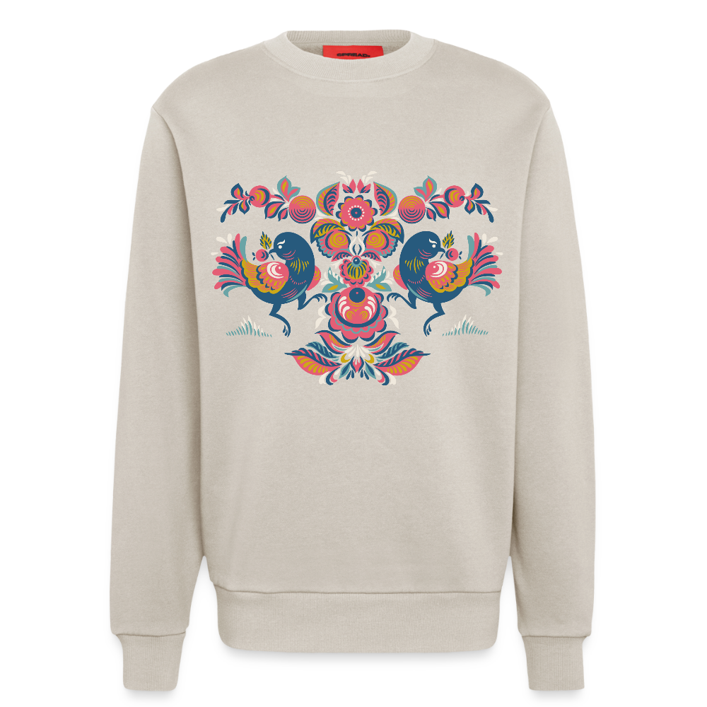 Organic relaxed crewneck made in EU - WARM CLAY