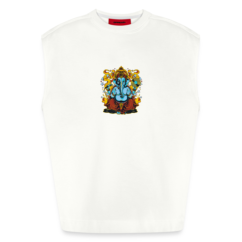 Heavyweight oversized organic tanktop made in EU Unisex - OFF WHITE