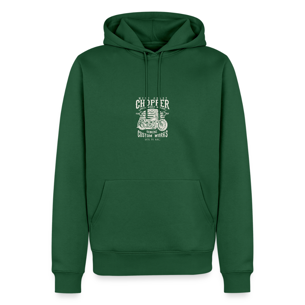 Mannen Premium hoodie - flesgroen