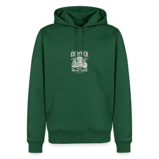 Mannen Premium hoodie - flesgroen