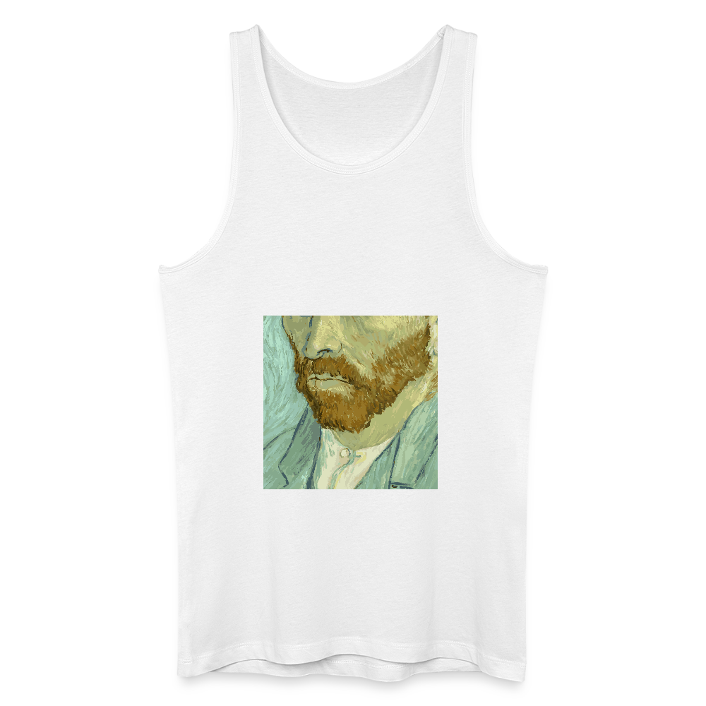 Mannen bio tanktop - wit