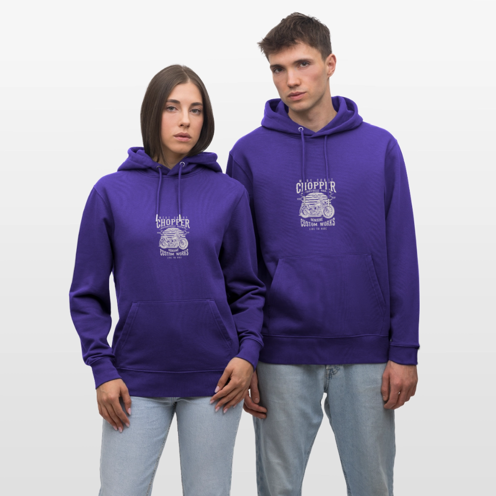 Stanley/Stella Uniseks bio-hoodie CRUISER - paarse liefde 
