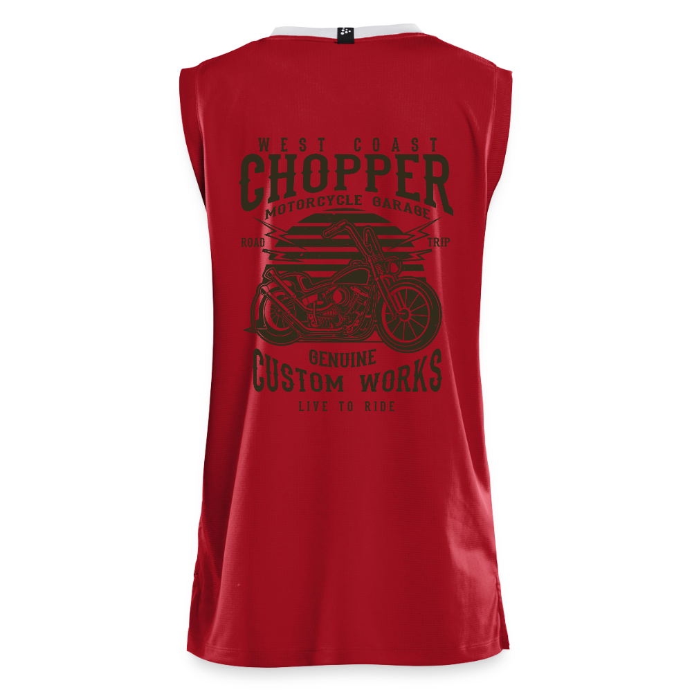 CRAFT Progress vrouwen basketbalshirt - donkerrood