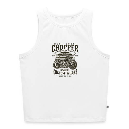 Vrouwen cropped tanktop - wit