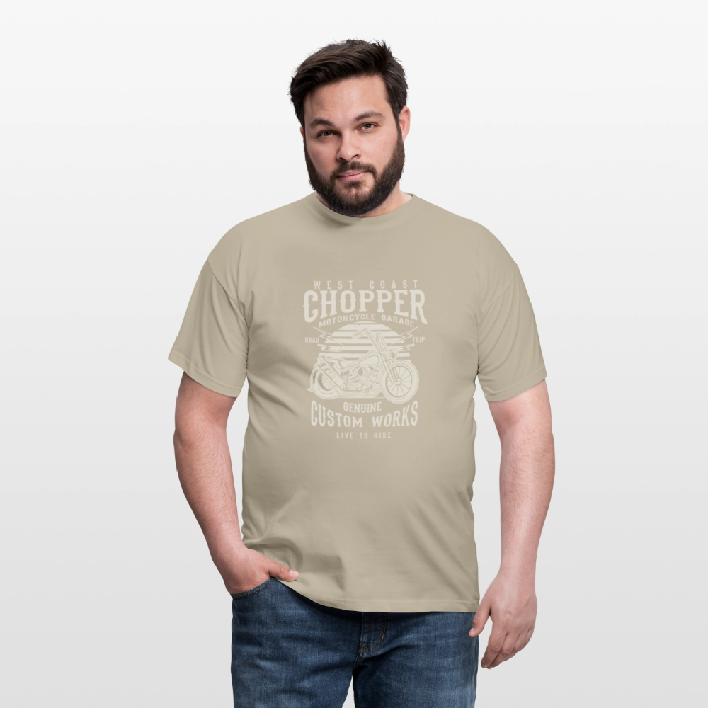 Mannen T-shirt - zandbeige