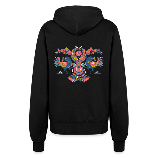 Vrouwen ziphoodie - zwart