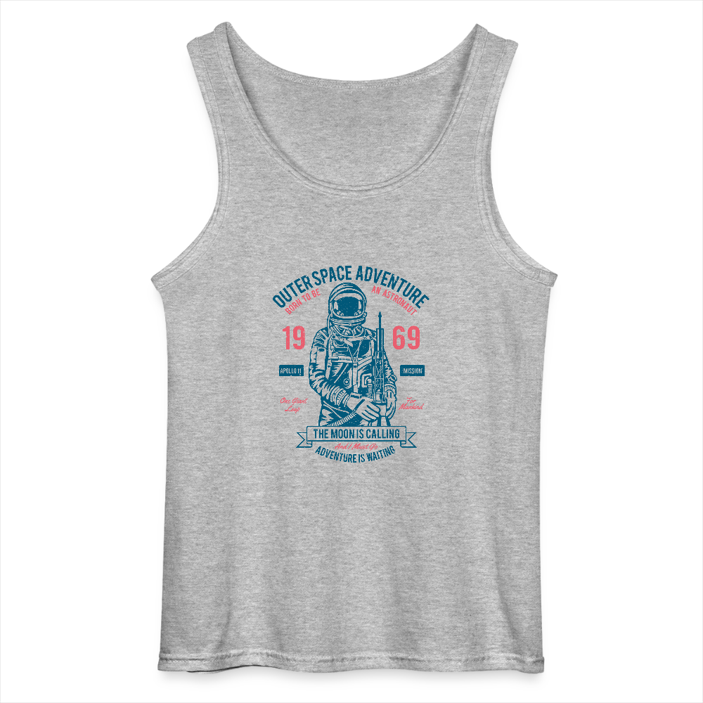 Gildan mannen tanktop - grijs gemêleerd