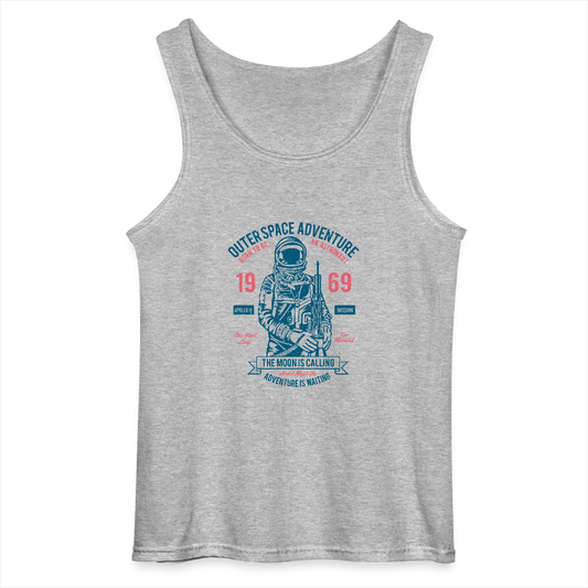 Gildan mannen tanktop - grijs gemêleerd