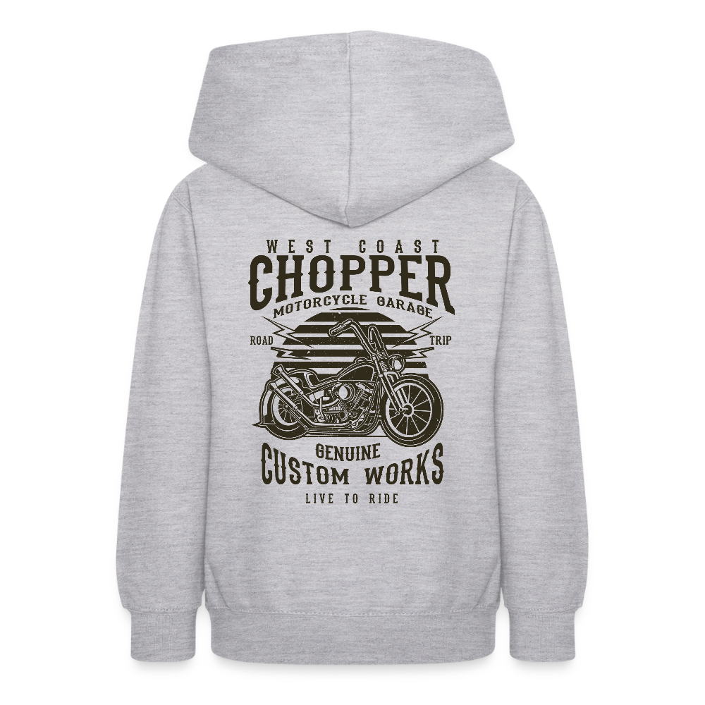 Teenager hoodie - lichtgrijs gemêleerd