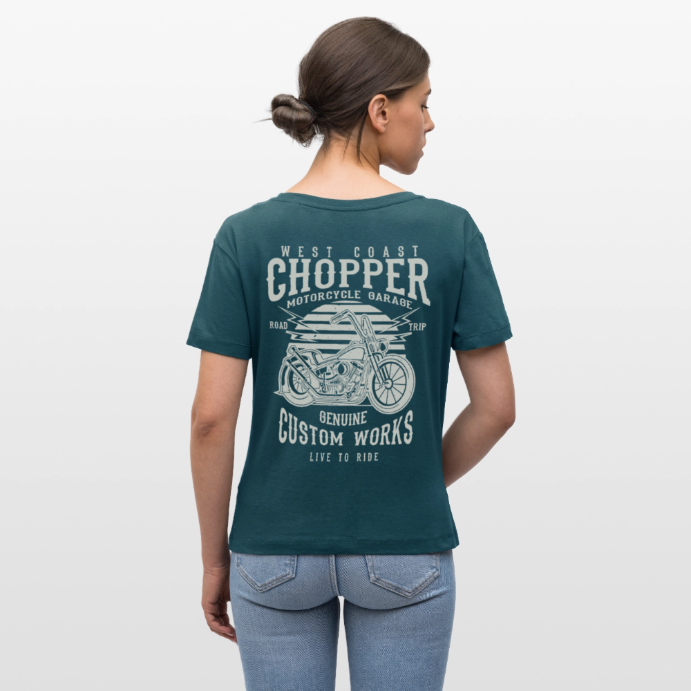 Stanley/Stella Relaxed vrouwen bio-T-shirt met ronde hals SERENA - donker petrol