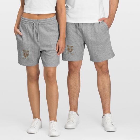 Stanley/Stella uniseks bio-joggingshorts Mover - grijs gemêleerd