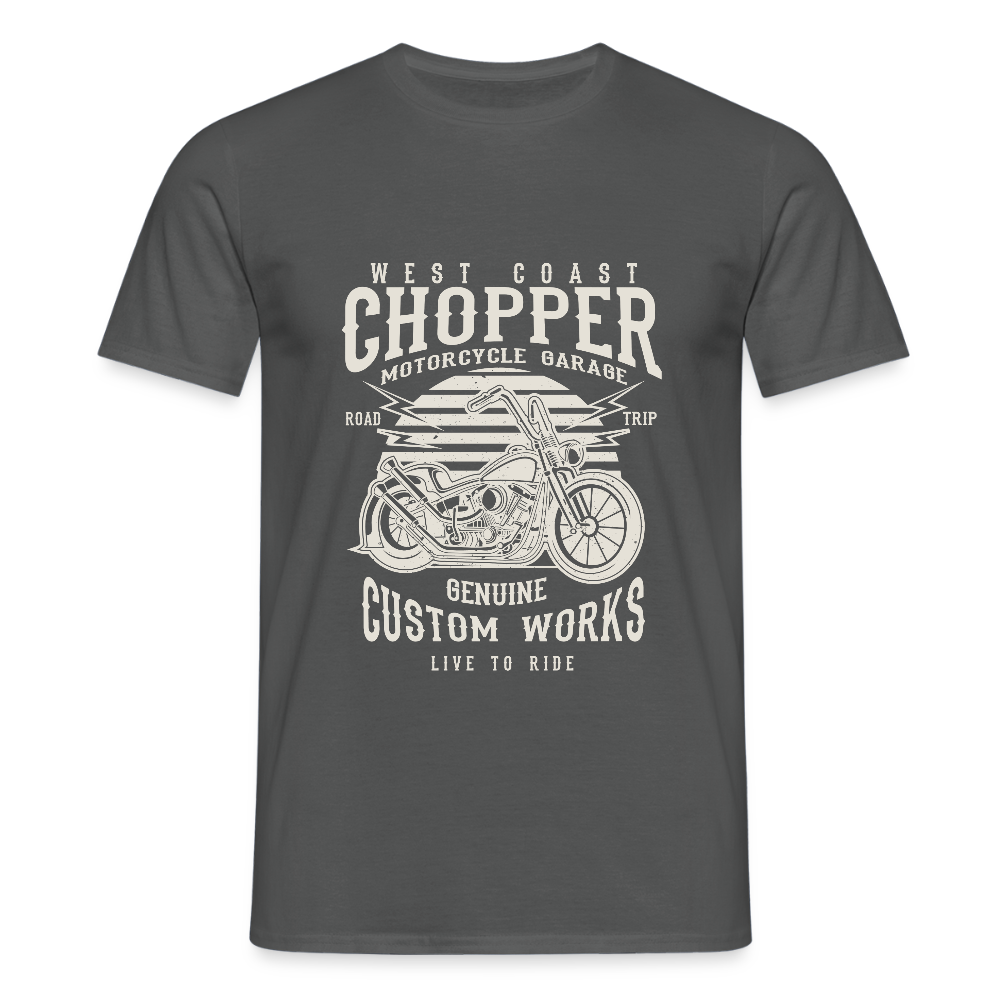 Mannen T-shirt - houtskool