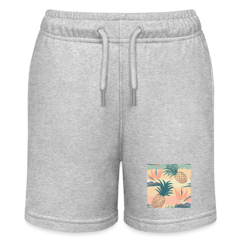Stanley/Stella teenager bio-joggingshorts MINI BOLTER - grijs gemêleerd