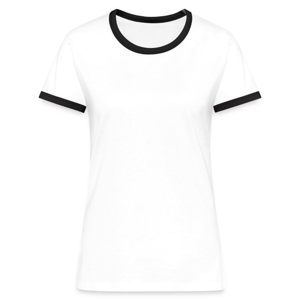 Vrouwen contrastshirt - wit/zwart