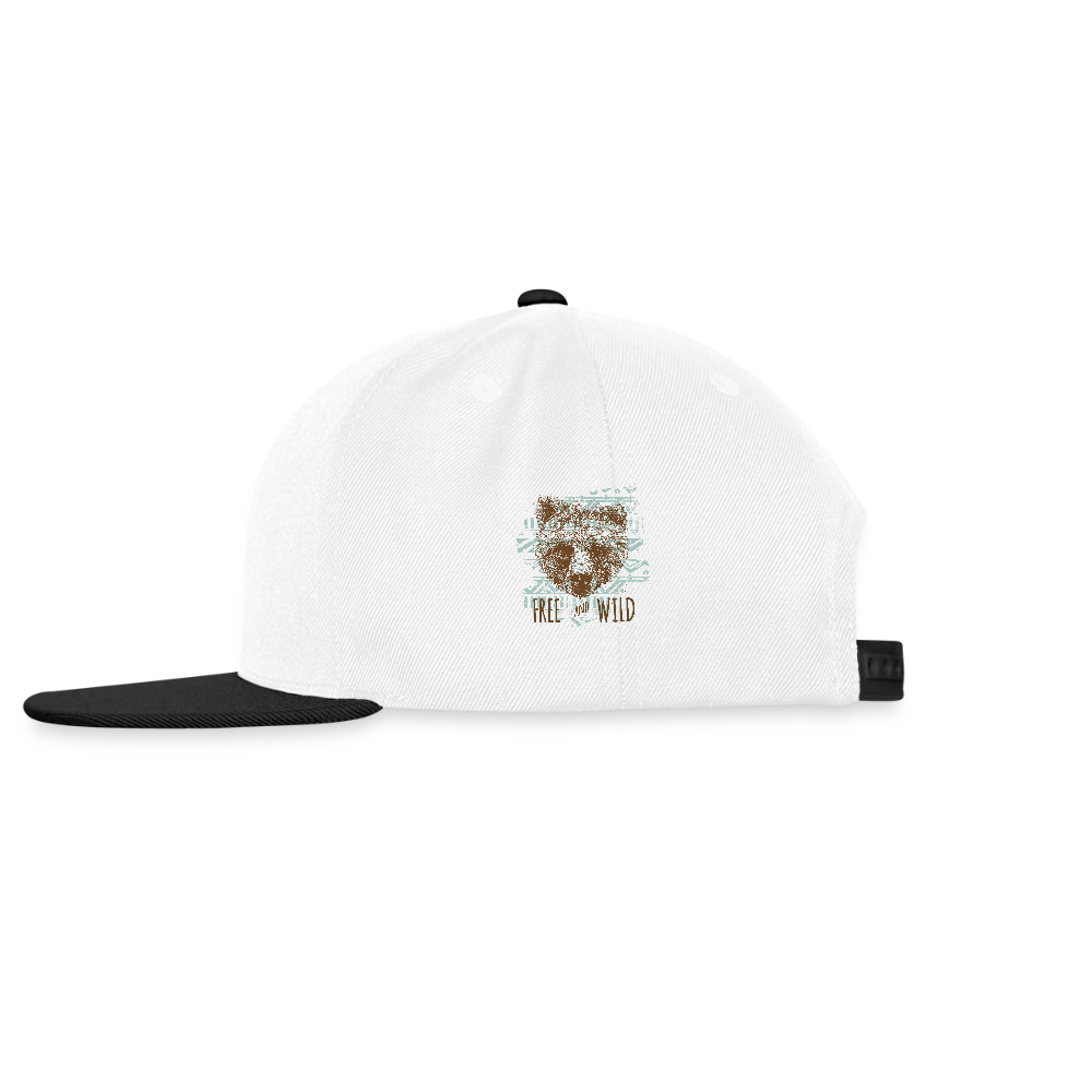Snapback cap - wit/zwart