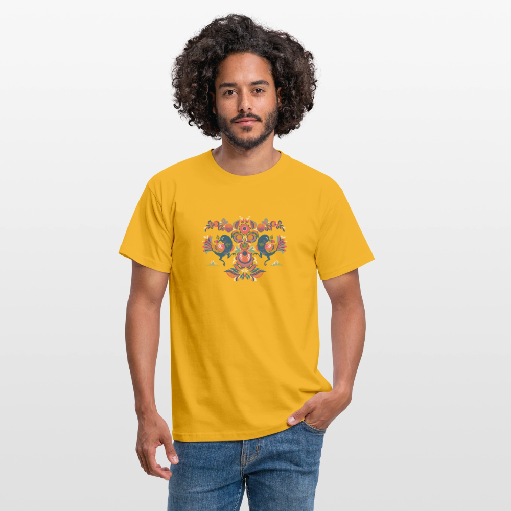 Mannen T-shirt - geel