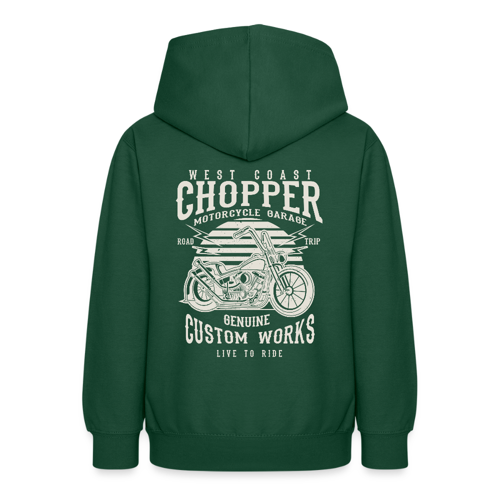 Teenager hoodie - flesgroen