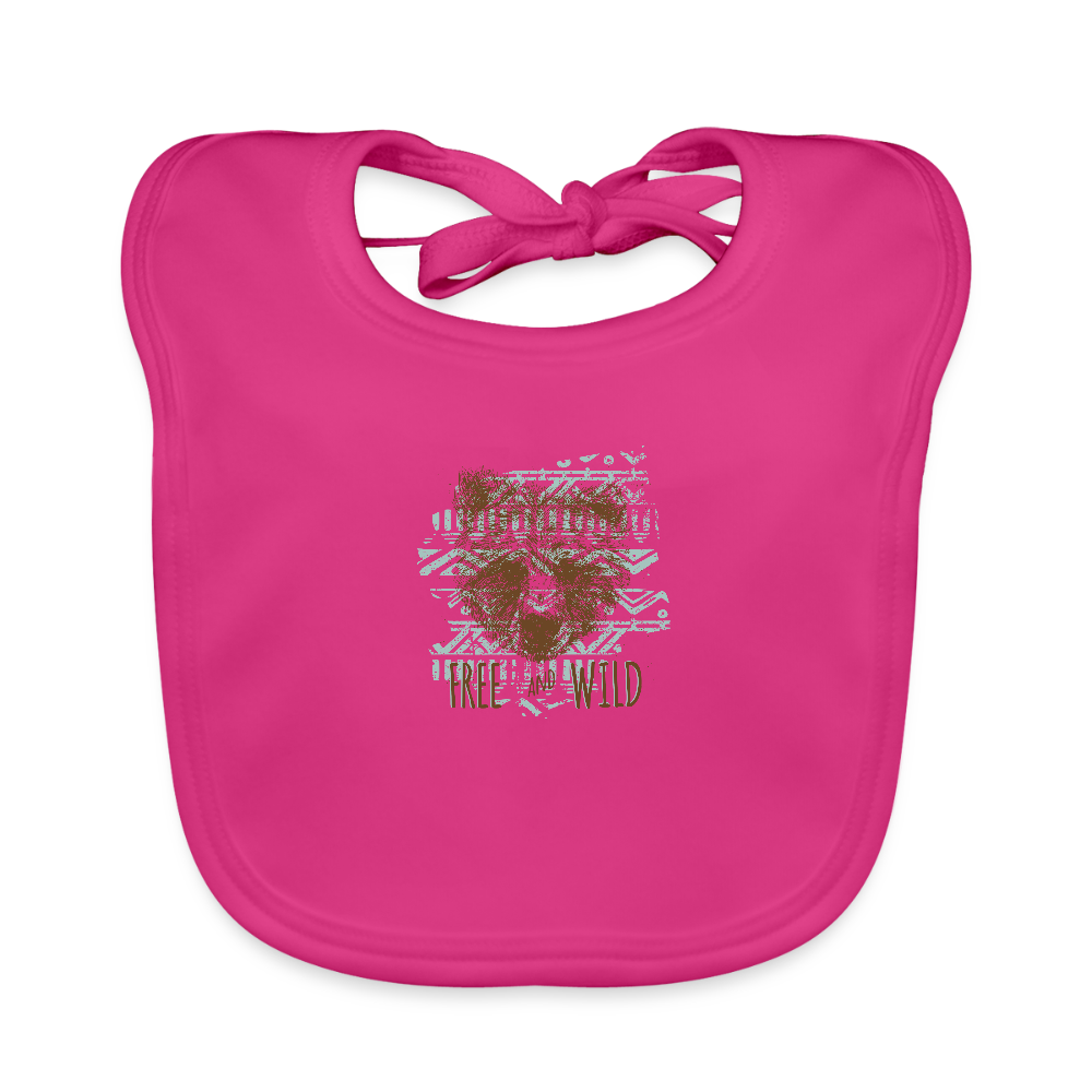 Bio-slabbetje voor baby's - fuchsia