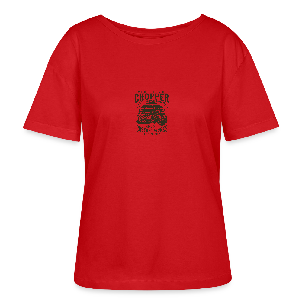Stanley/Stella Relaxed vrouwen bio-T-shirt met ronde hals SERENA - rood