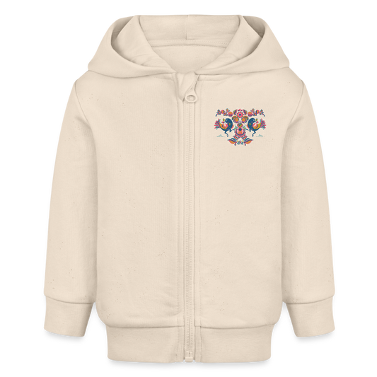 Stanley/Stella Bio zip-hoodie BABY CONNECTOR - witgrijs