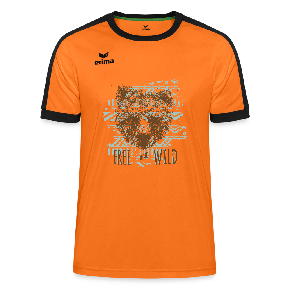 Erima Uniseks Retro Star shirt - oranje/zwart