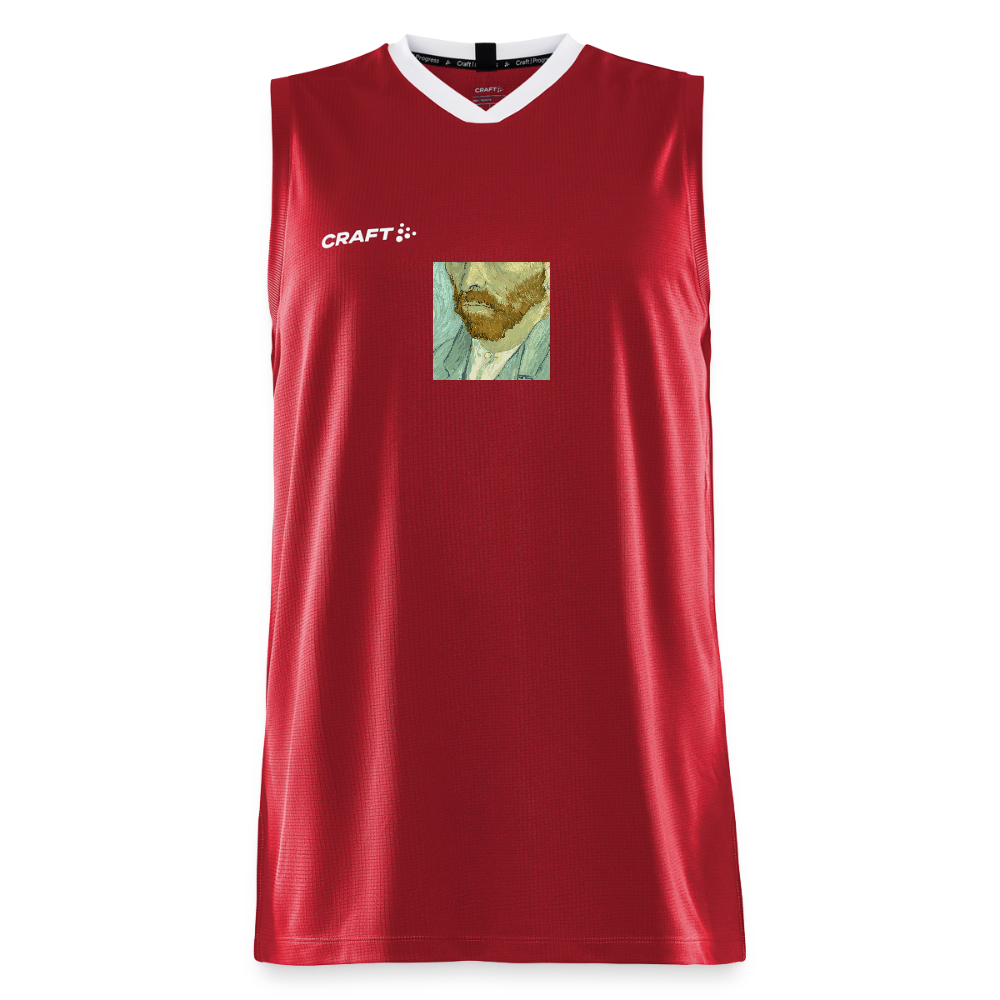 CRAFT Progress kinder-basketbalshirt - donkerrood