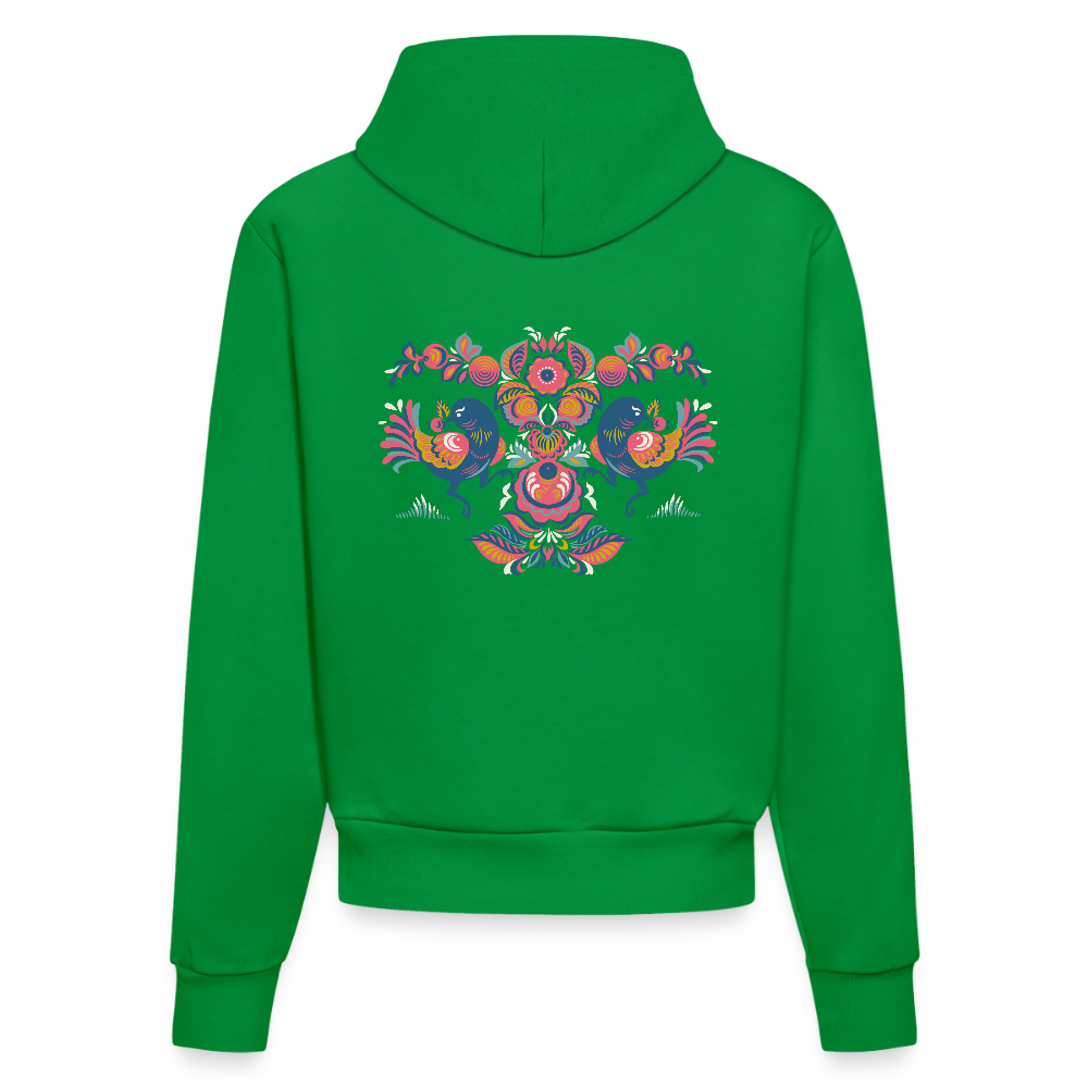 Organic fitted hoodie made in EU - City Green