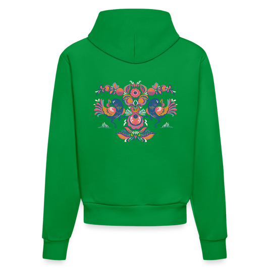 Organic fitted hoodie made in EU - City Green