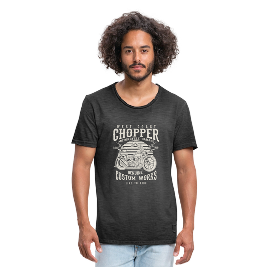 Mannen Vintage T-shirt - vintage zwart