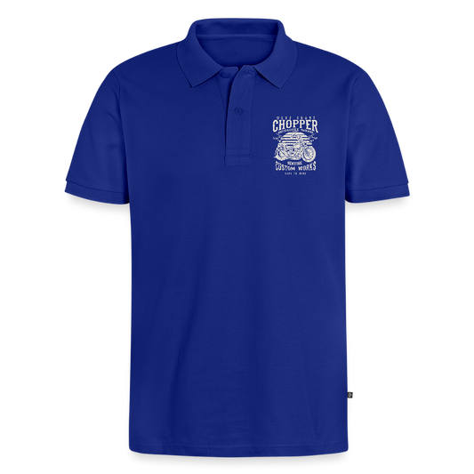 Mannen Premium Bio Poloshirt - koningsblauw