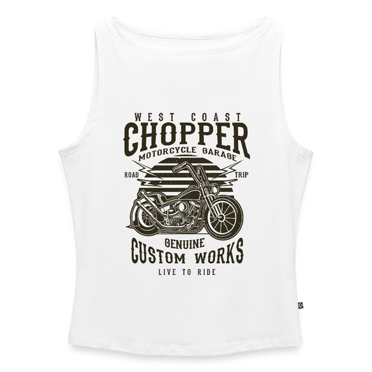 Vrouwen tanktop met U-hals - wit