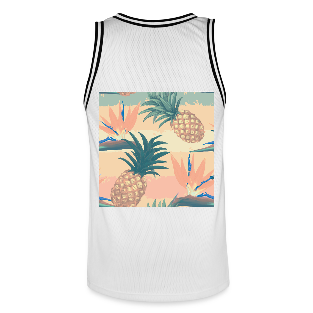 Mannen basketbal shirt - wit/zwart