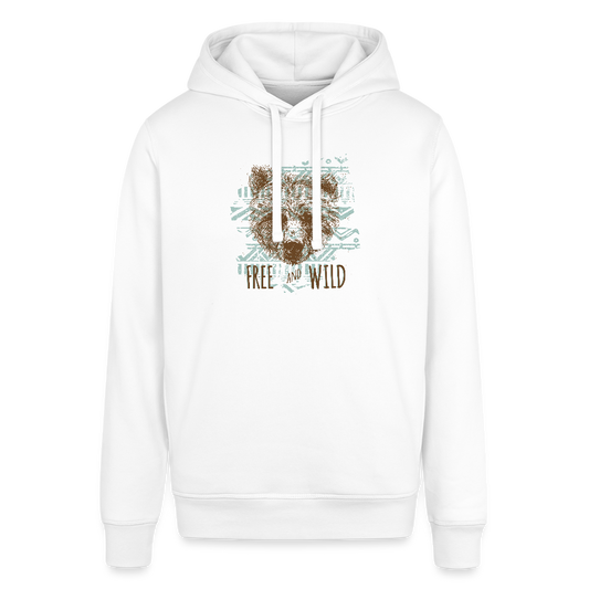 Uniseks bio-hoodie van Stanley & Stella - wit