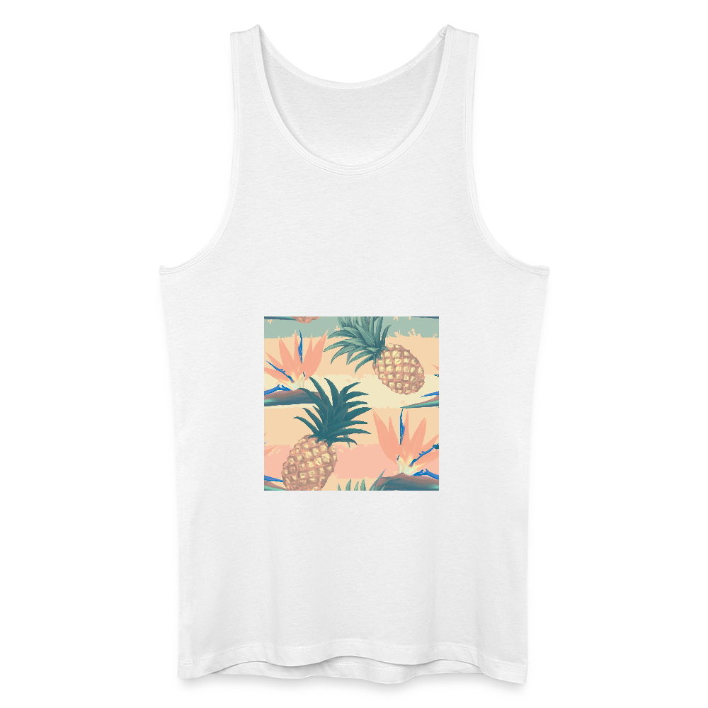Mannen bio tanktop - wit